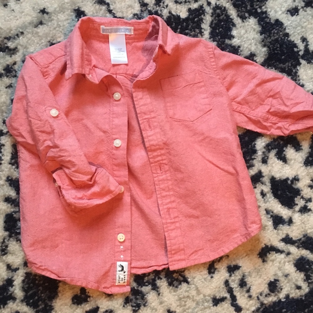 Toddler Boys sz 12-18m Janie and Jack button down